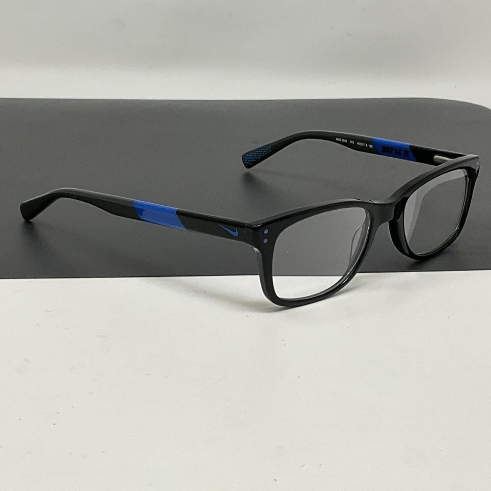 NIKE FRAMES ONLY EYEGLASSES 5538 013 BLACK / BLUE 46 [] 17 130